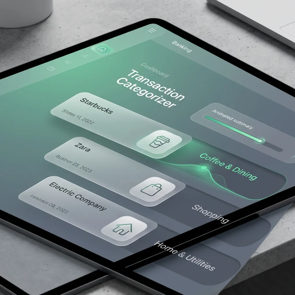 Bank Transaction Categorizer Interface
